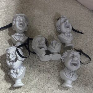 Haunted mansion Bust Ornament Set